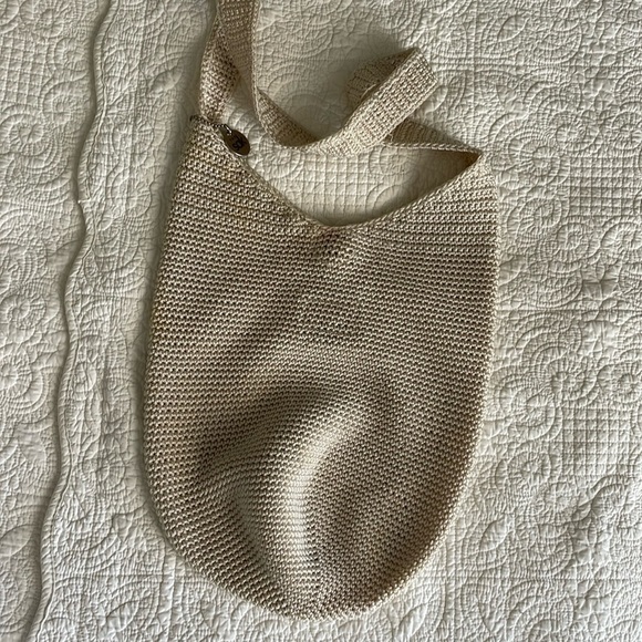 SAK Vintage 90s y2k Crochet Knit Hobo Bag - Picture 1 of 4